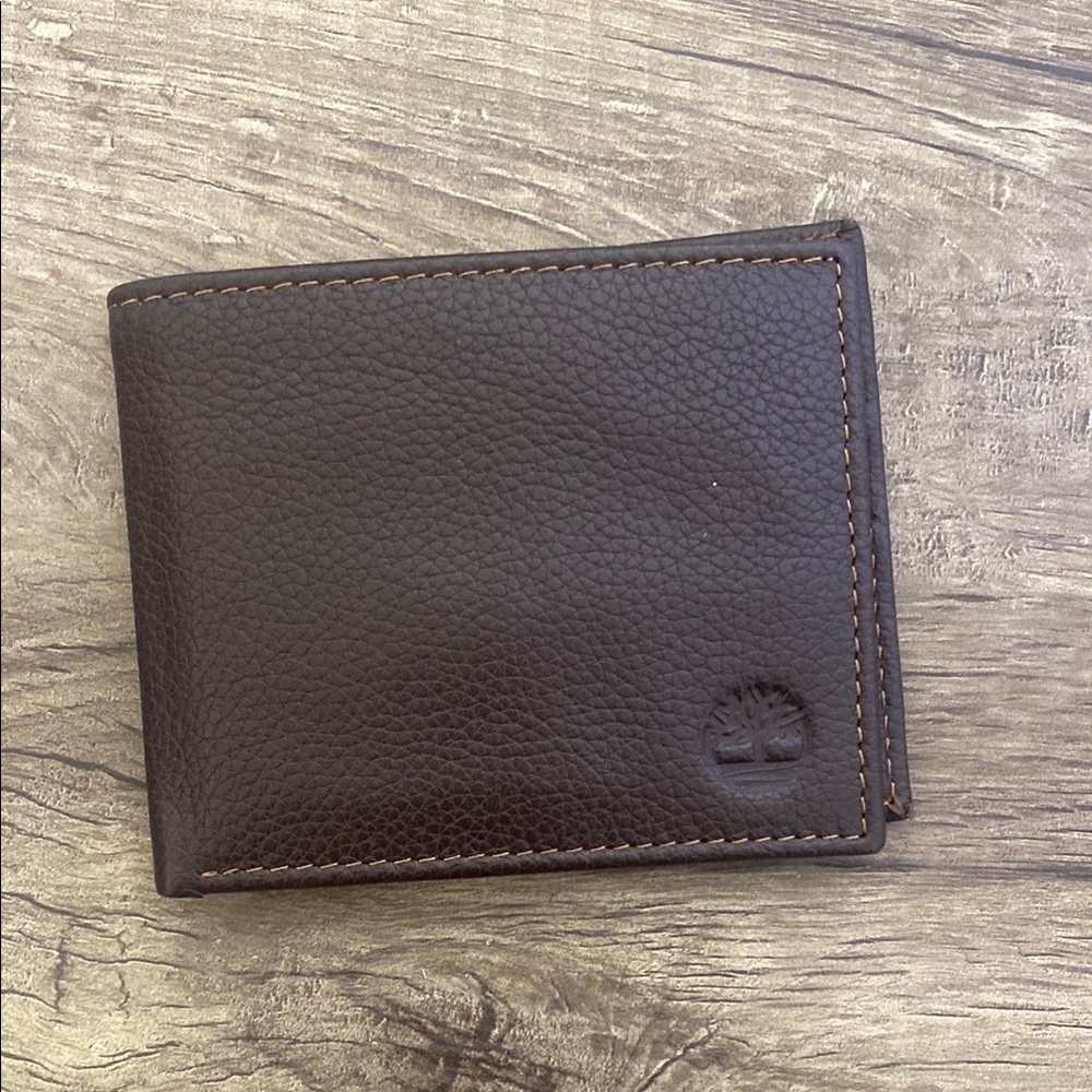 Timberland Brown Leather Key Card Holder